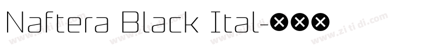 Naftera Black Ital字体转换